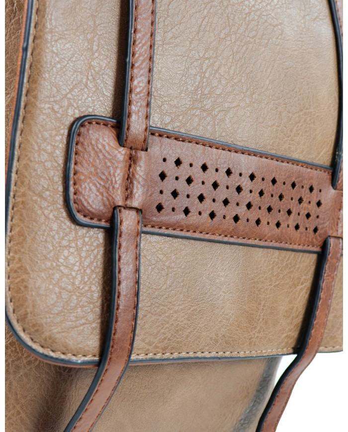 Correas ajustables Mochila Taupe para Mujer