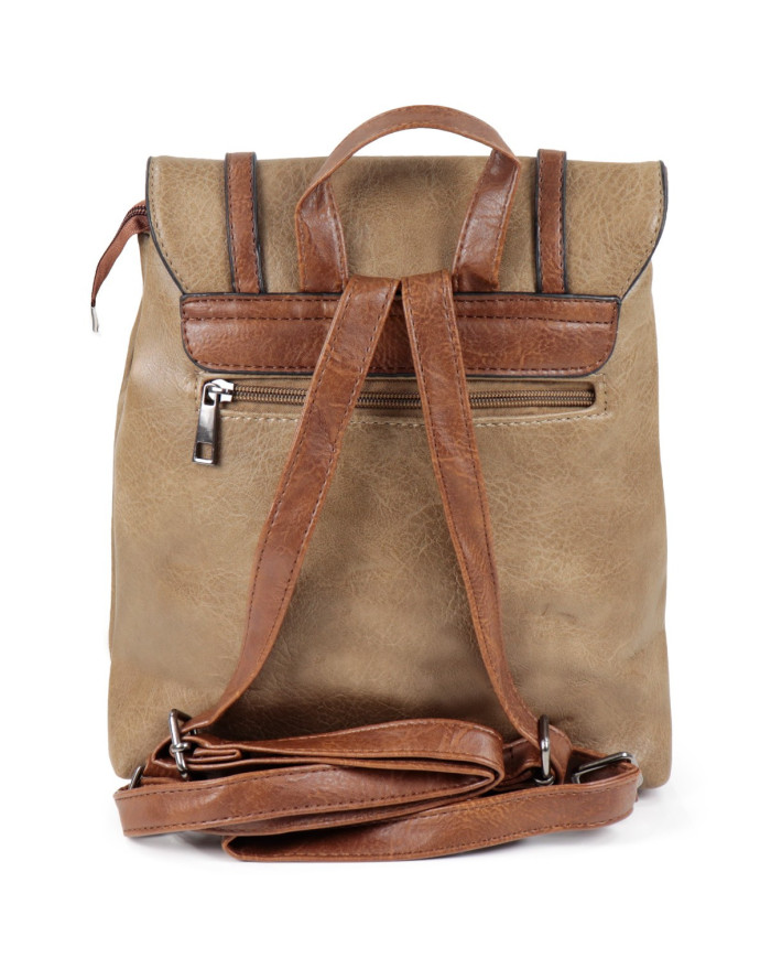 Correas ajustables Mochila Taupe para Mujer