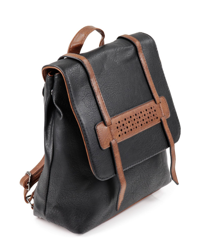 Women's Black Backpack Adjustable Straps