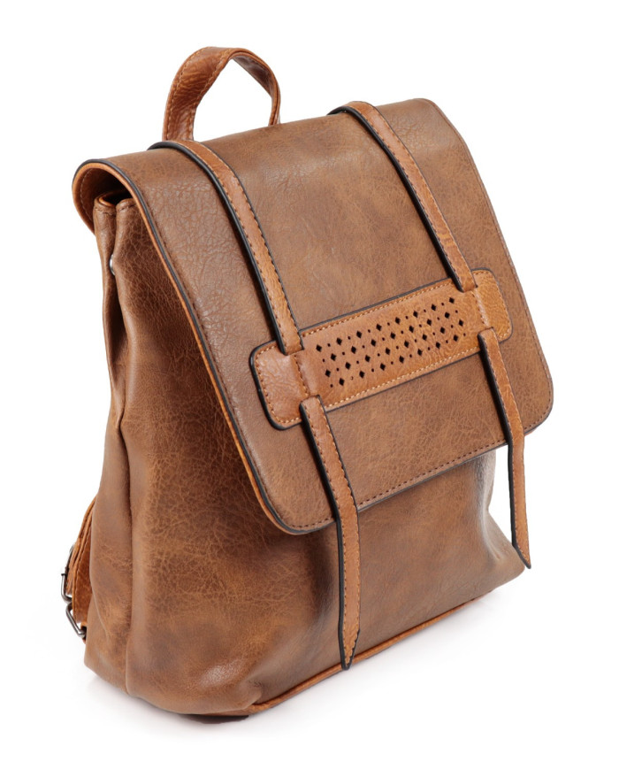 Mochila Camel Feminina de Alças Ajustáveis