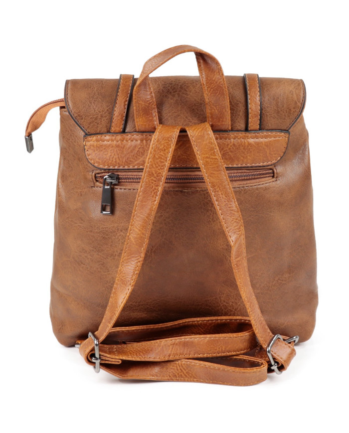 Mochila Camel Feminina de Alças Ajustáveis