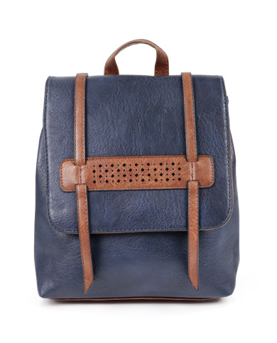 Women's Blue Backpack Adjustable Handles