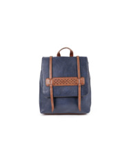 Mochila Azul Feminina de Alças Ajustáveis