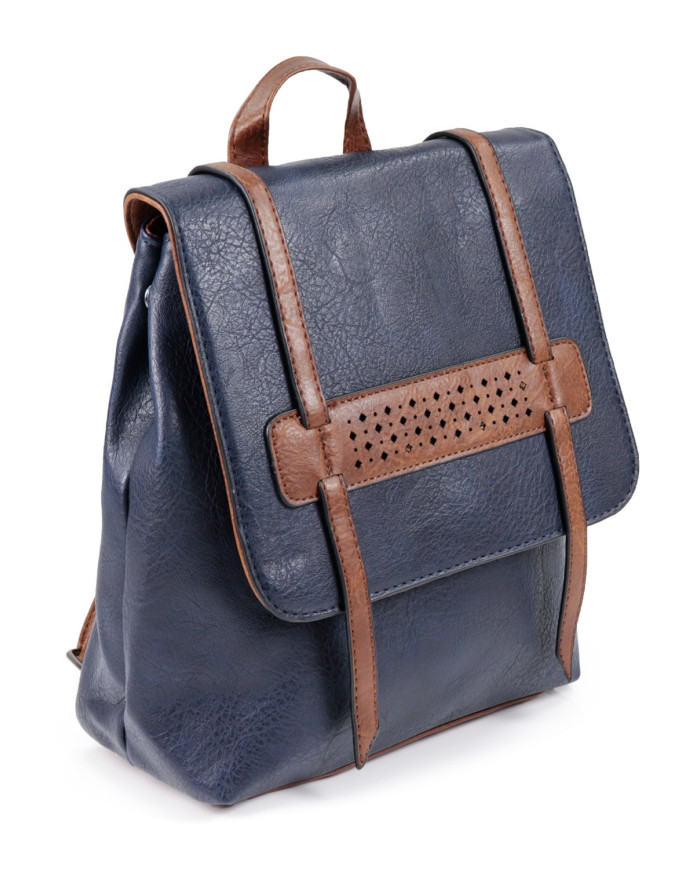 Women's Blue Backpack Adjustable Handles