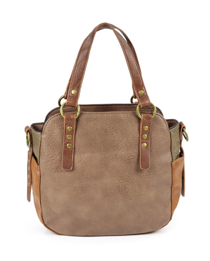 Mala Taupe Feminina com Alças de Mão