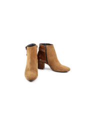 Botas de Senhora Camel com Salto Médio Ginova