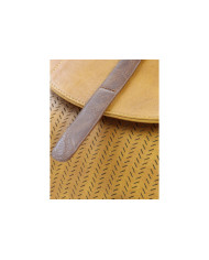 Mochila de mostaza para mujeres Manijas ajustables