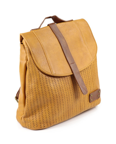 Women's Mustard Backpack Adjustable Handles