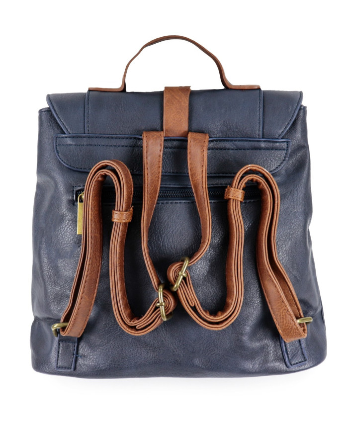 Women's Blue Backpack Adjustable Handles