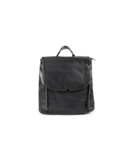 Women's Black Backpack with Closes on Vertical
