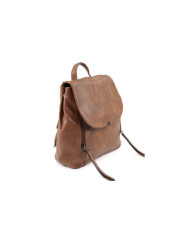 Mochila Camel Feminia con cierres verticales