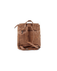 Mochila Camel Feminia con cierres verticales