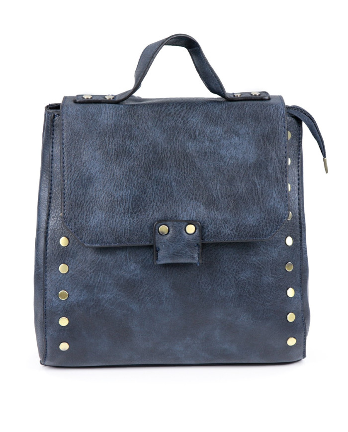 Women's Blue Backpack with Tachas