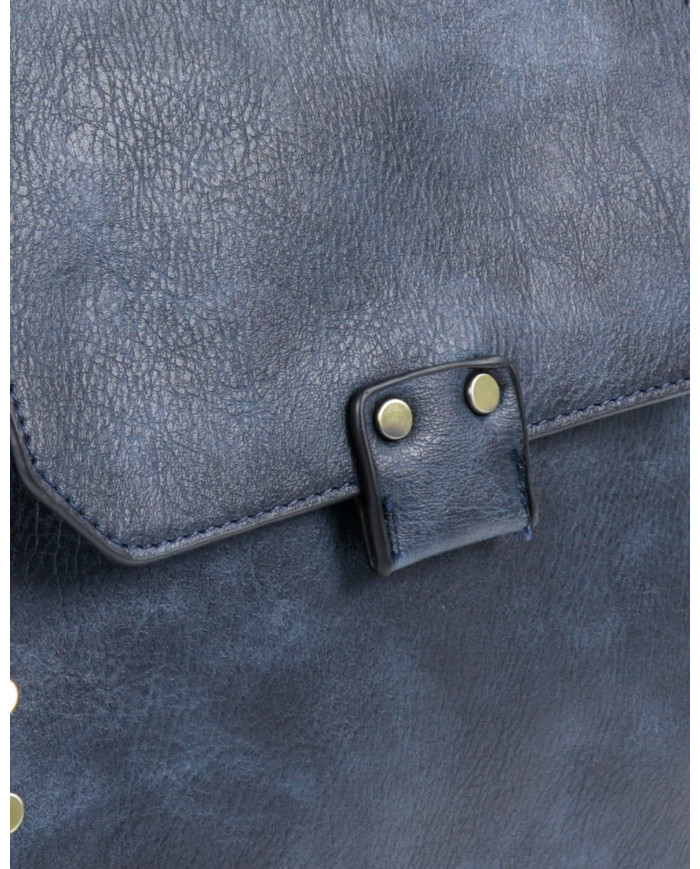 Mochila Azul Mujer con Tachas