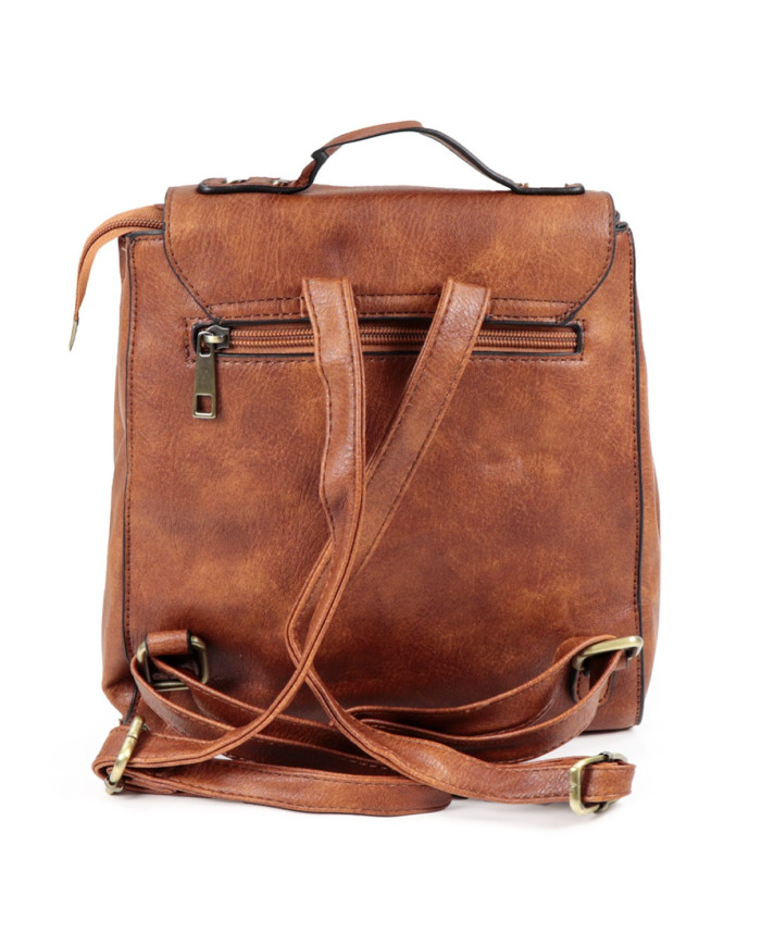 Mochila Camel de Mulher com Tachas