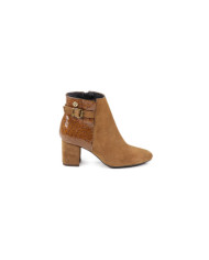 Botas de Senhora Camel com Salto Médio Ginova