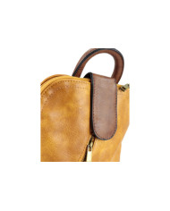 Mochila Mostarda Feminina Tipo Saco