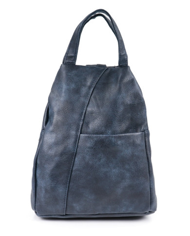 Mochila Azul Feminina Tipo Saco