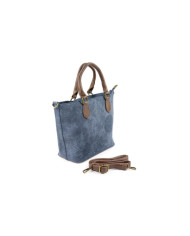 Blue Woman Shopper Bag