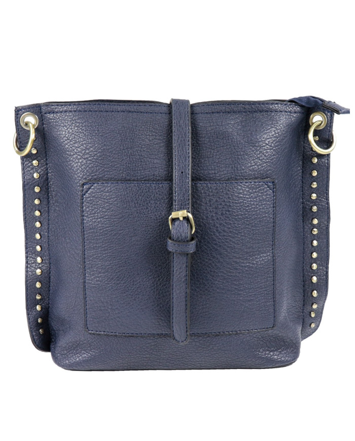 Mala Feminina Azul de Formato Quadrado