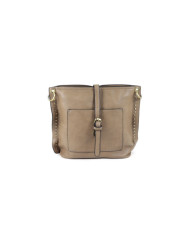 Mala Feminina Taupe de Formato Quadrado