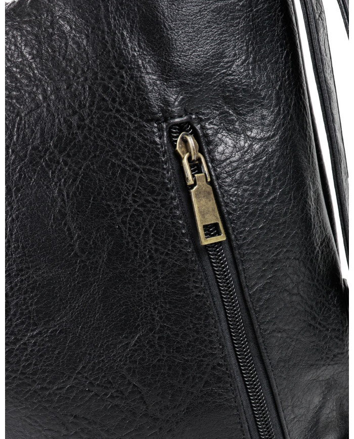 Women's Black Adjustable Strap Suitcase