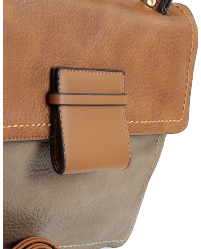 Mala Taupe de Mão Feminina Elegante