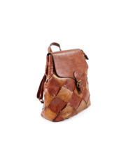 Cognac Women's Case with Squares on the Front