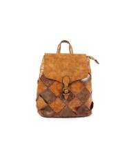 Camel Women's Bag with Squares on the Front