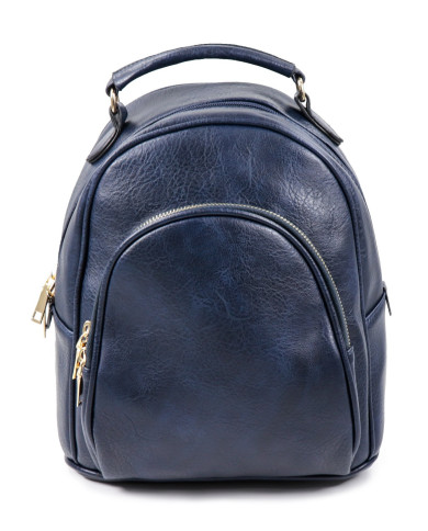 Blue Backpack with Front Ball