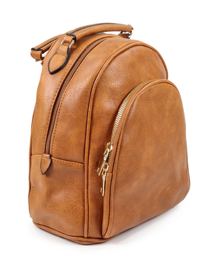 Mochila Camel com Bolso Frontal