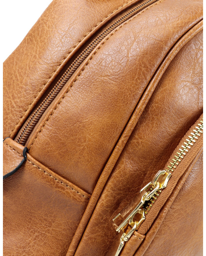 Mochila Camel com Bolso Frontal