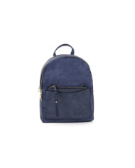 Blue Backpack with Front Bag