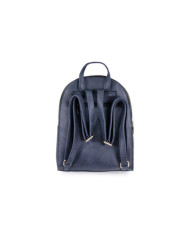 Mochila Azul com Bolsa Frontal