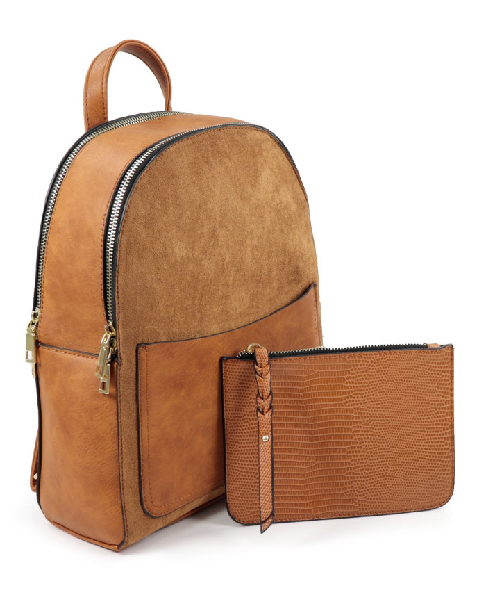 Camel Backpack with Front Bag