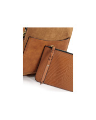 Mochila Camel com Bolsa Frontal