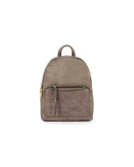 Mochila Taupe com Bolsa Frontal