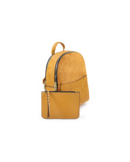 Mochila Mostarda con bolsa frontal