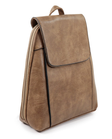 Mochila Taupe con Manijas Ajustables