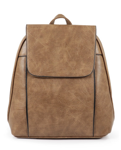 Mochila Taupe com Alças Ajustáveis