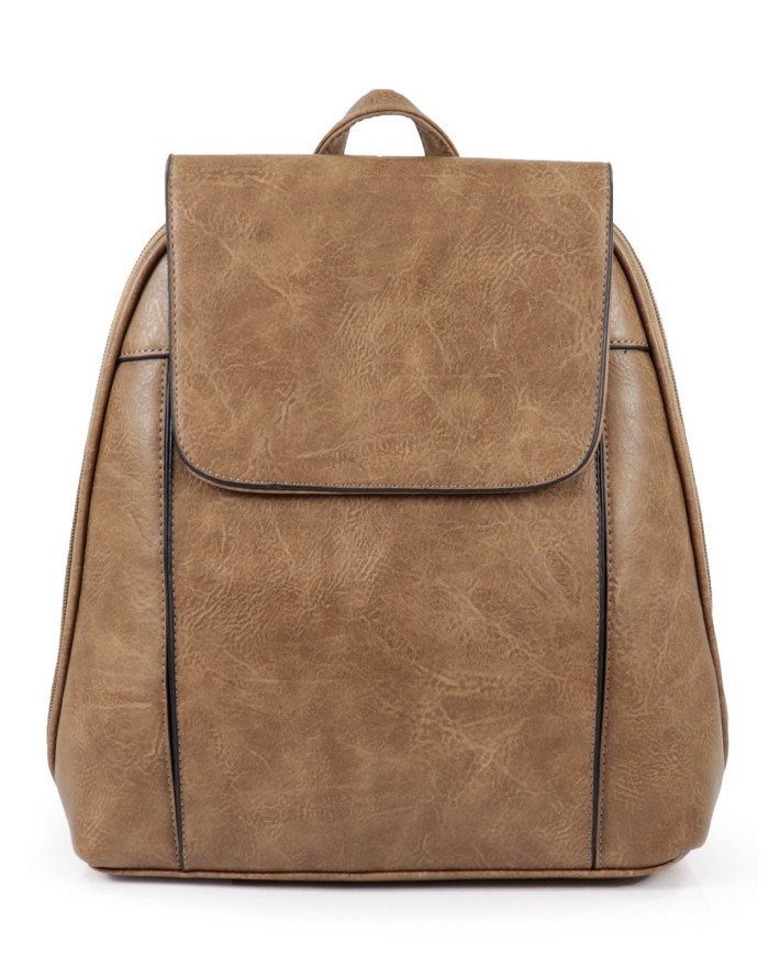 Mochila Taupe con Manijas Ajustables