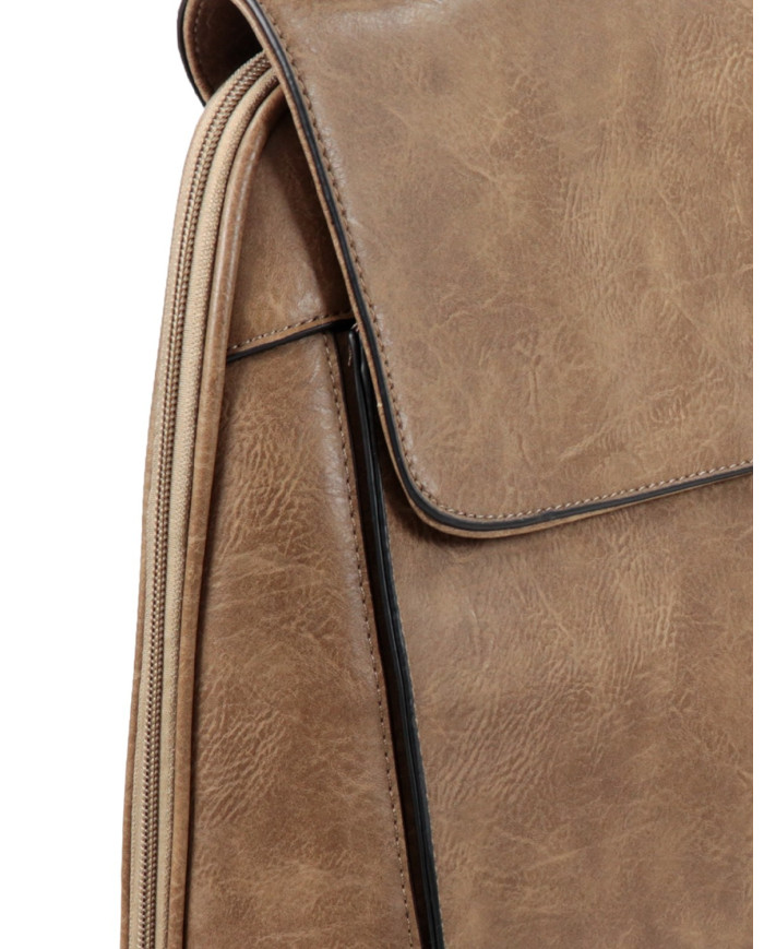 Taupe backpack with Adjustable Handles