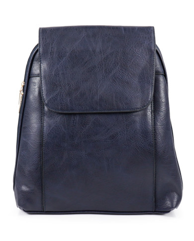 Mochila azul con mangos ajustables