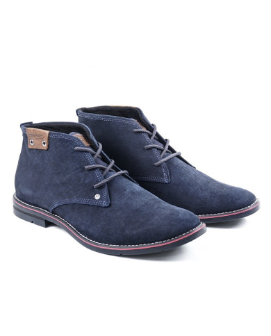 Botas Azuis de Homem de Atacadores em Cordão