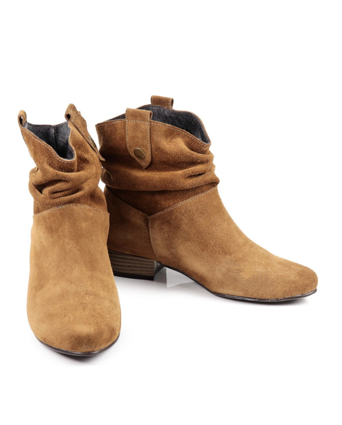 Camel Rasa Ginova Boot in Camurça