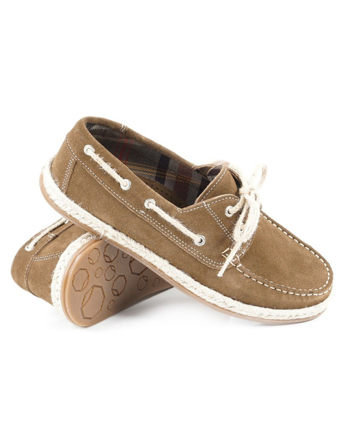 Sapatos Taupe de Vela de Homem Confortáveis