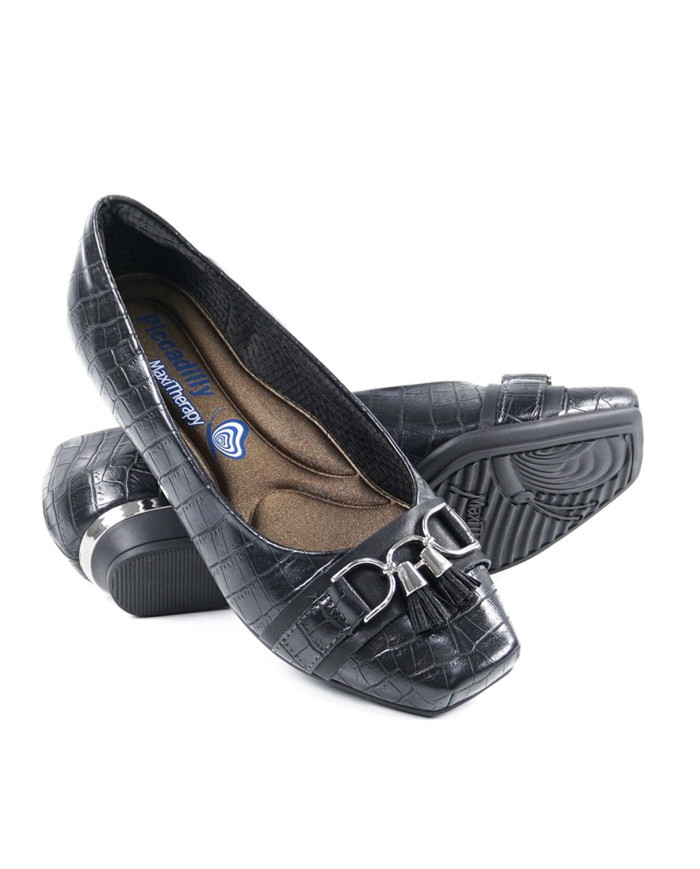 Sapato Black by Senhora Piccadilly with Berloque