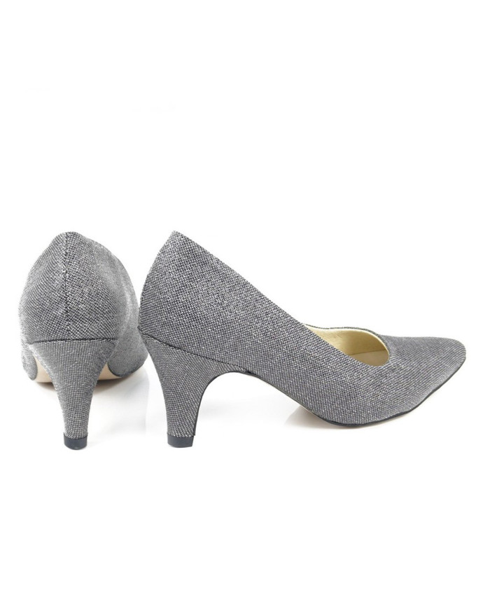 Stilettos de Mulher Elegantes com Textura Brilhante