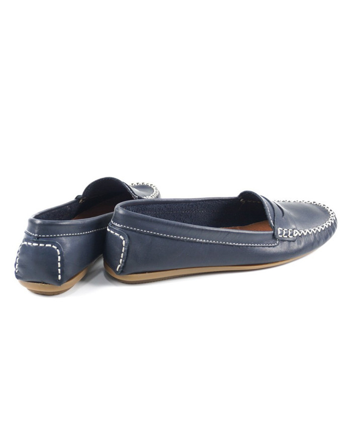 Damas Moccasins con Rubber Sole