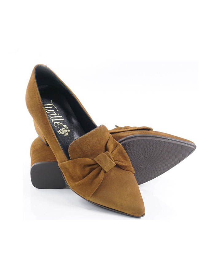 Zapatos de tacón cuadrado femenino